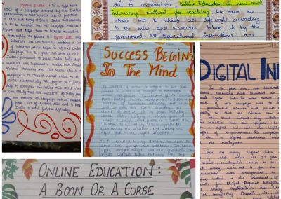 COLLAGE1 CLASSES IX-XII ON THE SPOT ESSAY WRITING ACTIVITY